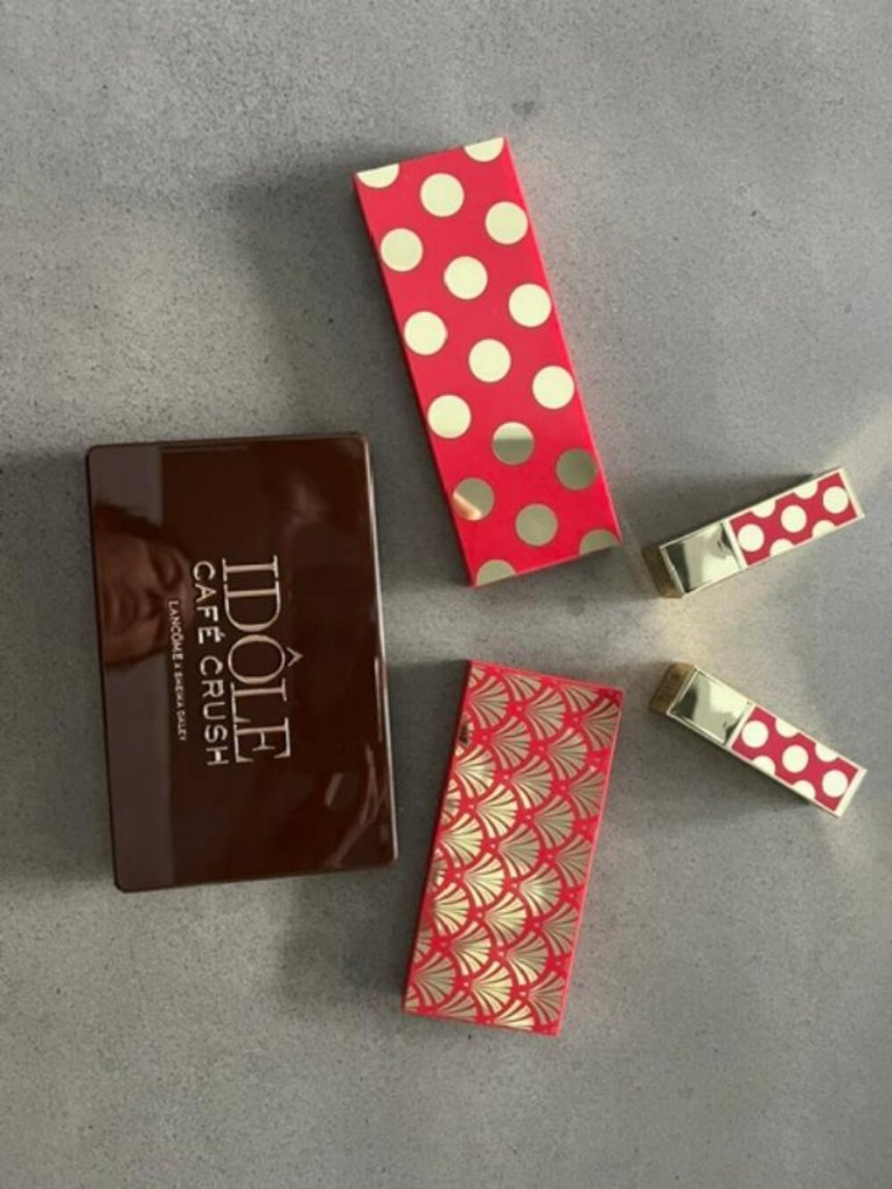Estee Lauder and Lancome eyeshadow and lipstick